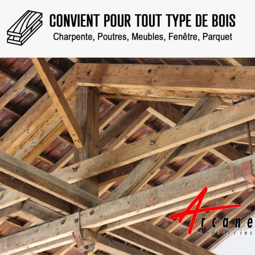 traitements adaptés à tous les bois pour charpente